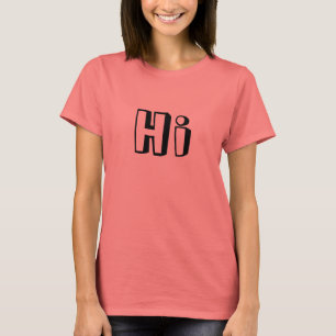 Camiseta Olá! e adeus