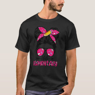 Camiseta Olá, Elementar De Volta À Escola, Miúdos De Arma