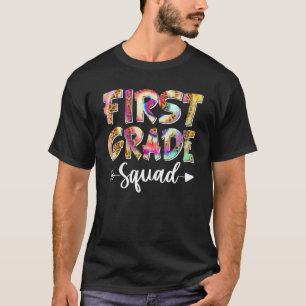 Camiseta Olá Equipe da 1ª Série Tie Dye Leopardo Volta às A