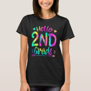 Camiseta Olá Equipe da 2ª Série Tie Dye Volta às Aulas Prof