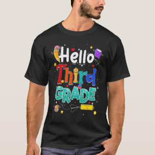 Camiseta Olá Equipe da Terceira Série Professor da 3ª Série
