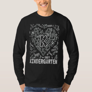 Camiseta Olá Equipe de Jardim de Infância De Volta à Escola