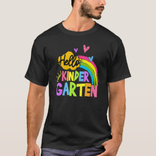 Camiseta Olá Equipe de Jardim de Infância Kinder Volta às A