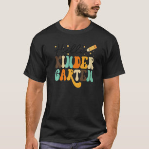 Camiseta Olá Equipe de Jardim de Infância Professor de Jard