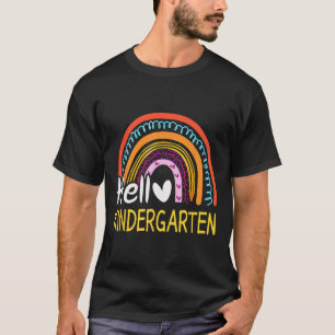 Camiseta Olá Equipe de Jardim de Infância Professora Byck P