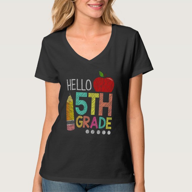 Camiseta Olá Equipe de Professores do 5º Ano Turma do Quint (Frente)
