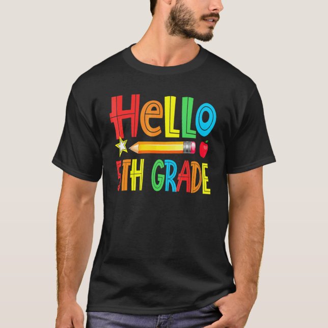 Camiseta Olá Equipe de Professores do 5º Ano Turma do Quint (Frente)