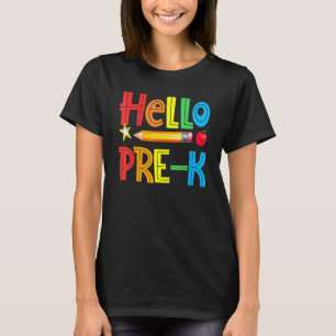 Camiseta Olá Equipe de Professores Pré K Pré K Esquadra Men