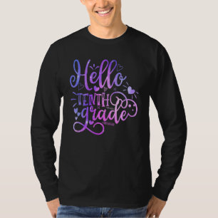 Camiseta Olá Equipe do 10.º ano do ensino 10