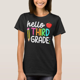 Camiseta Olá Equipe do 3º ano do 3º ano de volta à Escola T