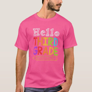Camiseta Olá Equipe do 3º ano do 3º ano de volta à Escola T