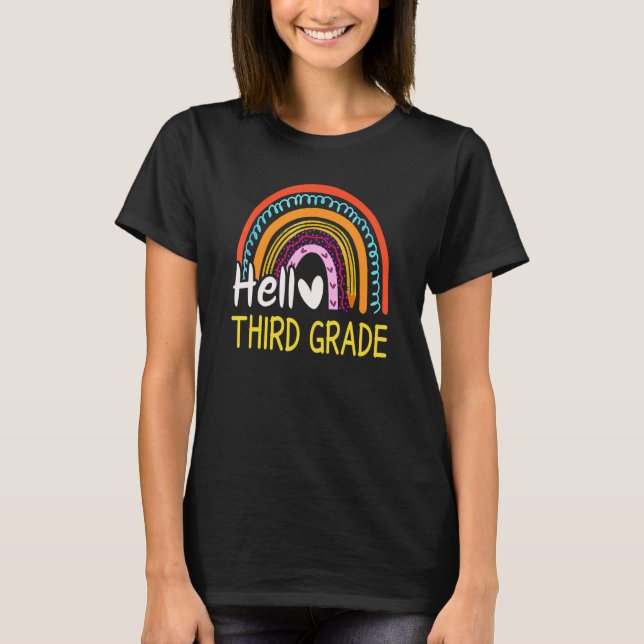 Camiseta Olá Equipe do 3º ano Graderainbow - Ba (Frente)