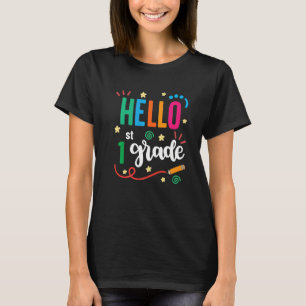 Camiseta Olá Equipe do Primeiro Ano 1ª Série de Volta às Au