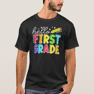 Camiseta Olá Equipe do Primeiro Ano 1ª Série de Volta às Au