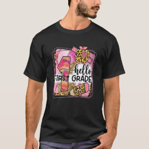 Camiseta Olá Equipe do Primeiro Ano 1º Ano de Volta às Aula