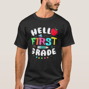 Camiseta Olá Equipe do Primeiro Ano 1º Ano de Volta às Aula