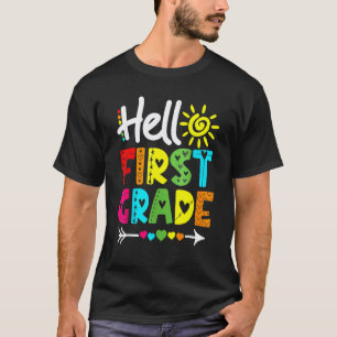 Camiseta Olá Equipe do Primeiro Ano 1º Ano de Volta às Aula