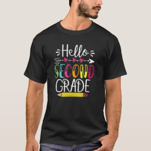 Camiseta Olá Equipe do Segundo Ano 2ª Série De Volta à Es