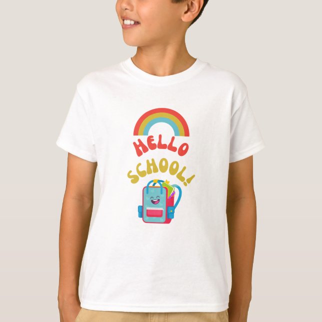 Camiseta Olá, Escola! (Frente)