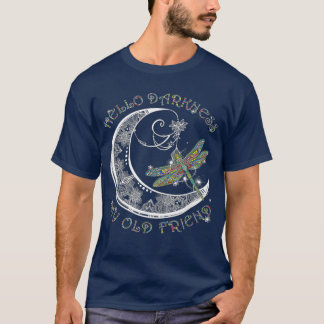 Camiseta Olá Escuridão Meu Velho Amigo Dragonfly Lover
