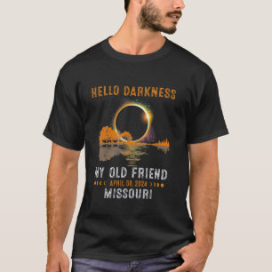 Camiseta Olá Escuridão Meu Velho Amigo Total Eclipse 2024 M