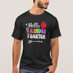Camiseta Olá Esquadrão Do Jardim De Infância Meu Primeiro D
