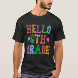 Camiseta Olá, Esquadrão Leopard Da 6 De Volta Ao Ensino Esc