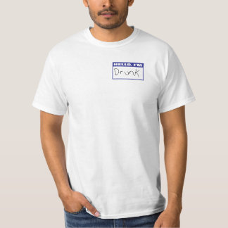 Camiseta Olá!, eu sou t-shirt bêbedo