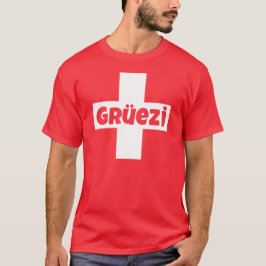 Camiseta Olá! eu sou t-shirt de Gruezi do suíço