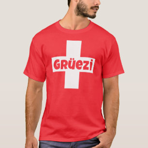 Camiseta Olá! eu sou t-shirt de Gruezi do suíço