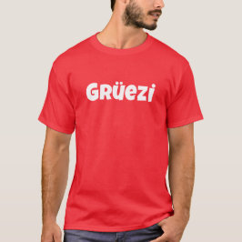 Camiseta Olá! eu sou t-shirt de Gruezi do suíço