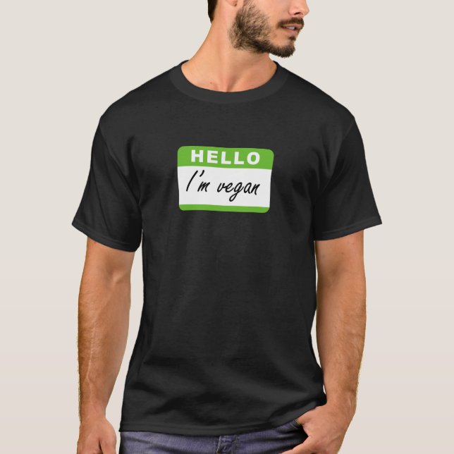 Camiseta Olá! eu sou Vegan (Frente)