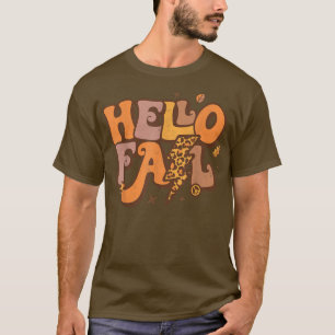 Camiseta Olá Fall Retro Fall Yall Sai Da Época Do Outono