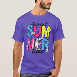 Camiseta Olá, Fama de Férias de Summertime Sweet Beach Matc