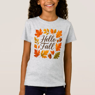 Camiseta Olá Folhas e bolotas