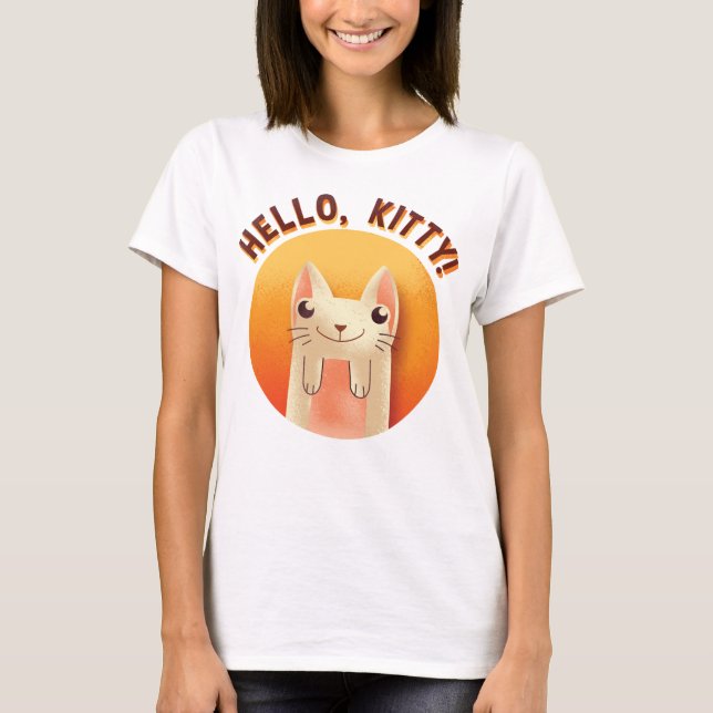 Camiseta Olá, Gatinho! (Frente)
