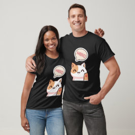 Camiseta Olá, gato.