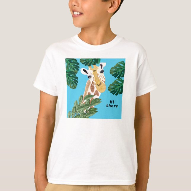 Camiseta Olá, Giraffe (Frente)