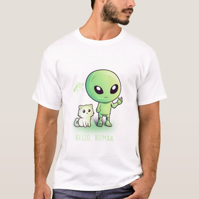 Camiseta Olá Humano (Frente)