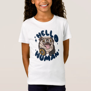 Camiseta Olá, humano, Cachorro