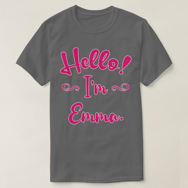 Camiseta Olá, Im Emma (Frente do Design)