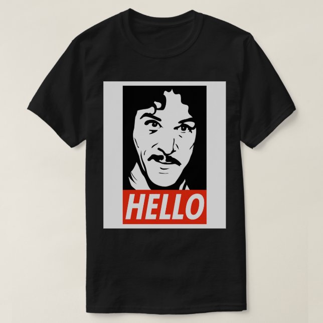 Camiseta Olá Inigo Montoya Baseball TShirt (Frente do Design)