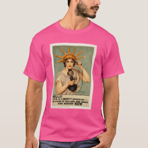Camiseta Olá, isto é a liberdade a falar Ativo