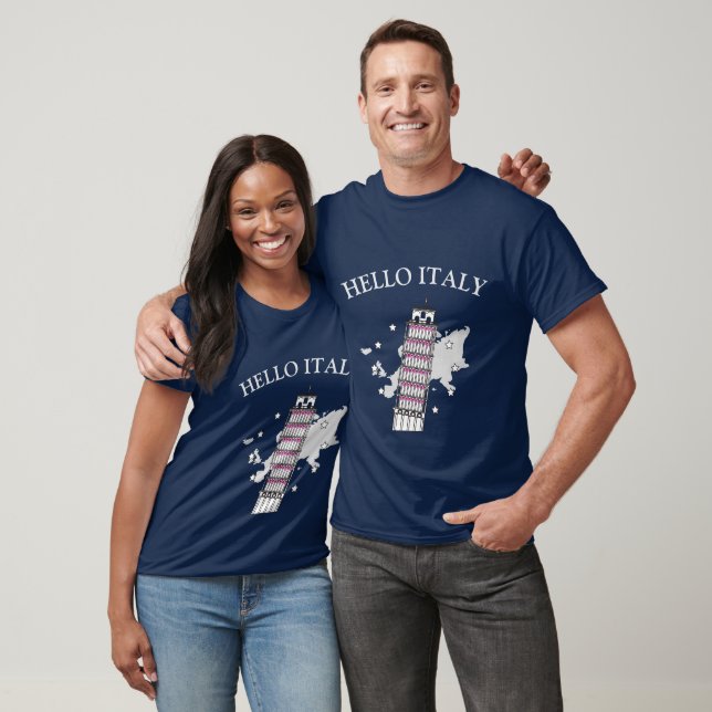 Camiseta Olá Itália (Unissex)