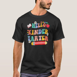 Camiseta Olá, Jardim De Infância, Bonitinho De Equipe De Cu
