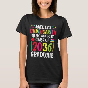 Camiseta Olá Jardim de Infância Byck Para a Escola Cl De 20