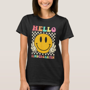 Camiseta Olá Jardim de Infância Byck Para a Escola Groovy P