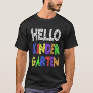 Camiseta Olá, Jardim De Infância De Volta À Escola