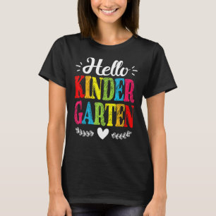 Camiseta Olá, Jardim De Infância De Volta À Escola
