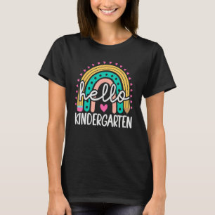 Camiseta Olá Jardim De Infância De Volta À Escola Alunos E
